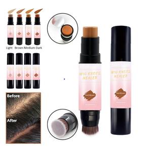 Perruque privée, extension de chevelure pigmentée, 10 pièces, Kit guérison avec brosse, bâton de coloration Frontal - Product Image 4