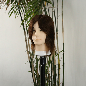 Tête de mannequin pour homme avec 100% cheveux humains Tête de poupée d'entraînement pour salon, salon de coiffure et école de beauté pour la coupe - Product Image 2