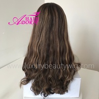 Perruque juive casher de luxe en cheveux humains européens vierges Remy 100% avec dentelle frontale et dessus en soie