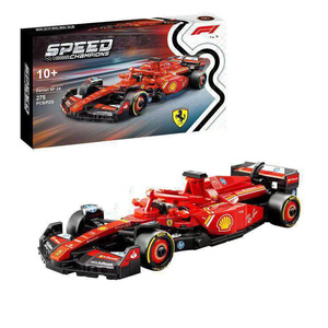 Bloques de Construcción de Coches de Carreras de Fórmula Impulsados por Fricción, Kit de Modelo de Coche Deportivo de Partículas Pequeñas, Juguete Educativo de Ladrillos para Ensamblar para Niños - Product Image 2