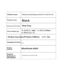 Musashi Club Shaft Alloy Weighted Tail Plug Pool Billiards Universal One-Piece Straight Rod Box Extension Handle Factory