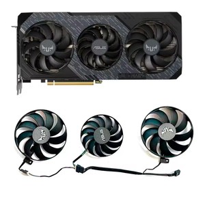 RX5700XT 5600XT 7Pin T129215SU T128010SU สำหรับ <span class=keywords><strong>Asus</strong></span> Radeon RX <span class=keywords><strong>5600</strong></span> 5700 XT TUF X3 EVO กราฟิกการ์ด OC พัดลมระบายความร้อน - Product Image 1