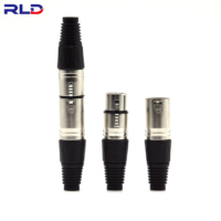 Connecteur de câble Xlr mâle 3 pôles de qualité supérieure pour Neutrik avec boîtier en nickel et contacts argentés