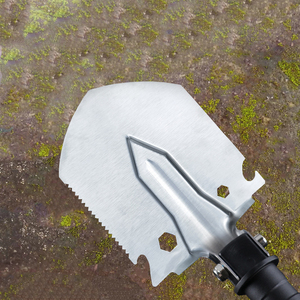 Venta al por mayor de acero inoxidable de alta calidad portátil plegable al aire libre táctico pala de supervivencia herramientas de Camping - Product Image 2