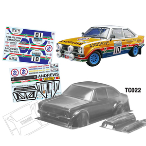 <span class=keywords><strong>Carrosserie</strong></span> de voiture RC PC transparente de 190 mm TC022 <span class=keywords><strong>1</strong></span>/<span class=keywords><strong>10</strong></span> sur route, <span class=keywords><strong>carrosserie</strong></span> de voiture RC PC Escort MK2 - Product Image 2
