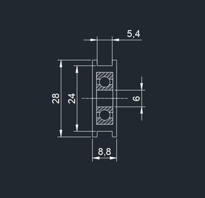 Hot New 626z Trục thép PPSU I bánh xe chính xác ròng rọc với ma sát thấp và hoạt động trơn tru tùy chỉnh OEM hỗ trợ - Product Image 2