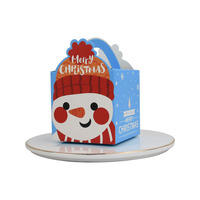 Boîte de noël en papier Portable multi-style pour bonbons et chocolats, coffret cadeau de réveillon de noël