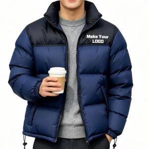 Proveedor Chino: Chaqueta de Invierno para Hombre, Personalizable, de Cuero, con Cuello Alto, Cierre de Cremallera, Estilo Casual, Relleno de Poliéster, Largo Regular - Product Image 6