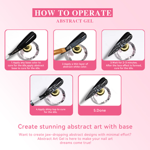 Vendeeni Tùy Chỉnh 15Ml Ren Cơ Sở Gel Sơn Móng Tay Màu Đen/Trắng Trừu Tượng Gel Đánh Bóng Móng Tay Nghệ Thuật Gel Nhãn Hiệu Riêng OEM - Product Image 3