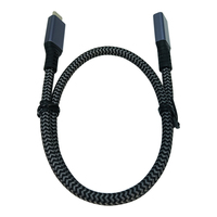 Câble d'extension Type-C (1m/40 Gbit/s/240W) USB 3.2/4.0 à charge rapide, gaine en nylon tressée, pour scanner de codes-barres et ordinateur