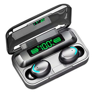 Écouteurs sans fil TWS stéréo 9D avec écran numérique LED F9 V5.0, faible latence, chipset JL, pour le sport, entrepôt américain - Product Image 6