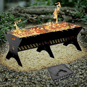 Yimo 200cm Moderne Laser-Cut Fire Pit Colonne avec Teardrop Design Fuego Caravan Rim Rock Isopropyl Waterfall Poker Accessoire - Product Image 4