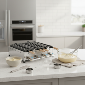 VNTKITCHEN - Máquina Eléctrica para Hacer Taiyaki de Acero Inoxidable, Forma de Pez, 3000 W, Suministros Populares para Hoteles y Restaurantes en Oferta - Product Image 1