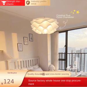 Lustre Fleur Moderne Nordique Simple pour Chambre à Coucher, Chambre d'Enfant et Restaurant - Usine d'Éclairage Transfrontalière Zhongshan - Product Image 3
