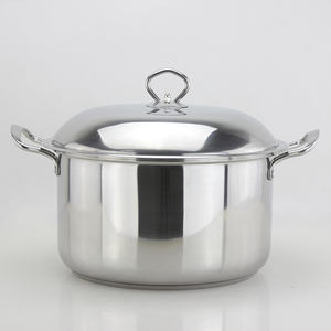 หม้อซุปสเตนเลสแบบเหนี่ยวนำไฟฟ้า หม้อหุงต้มขนาดใหญ่ ชุดเครื่องครัวกระทะคิโนซ หม้อต้ม - Product Image 2