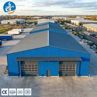 Structure en acier préfabriquée industrielle robuste et fiable, entrepôt sur mesure, atelier en structure métallique pratique