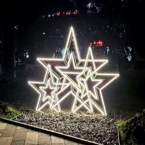 Grande étoile lumineuse de Noël à LED pour les événements de plein air, les affichages commerciaux et les décorations paysagères - Product Image 1