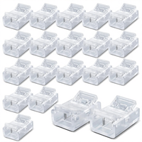 Innfeeltech 20 connecteurs DC55-201 pour bande LED 8MM 2 broches 12V, connexion rapide double face, boîtier en polycarbonate, Chine