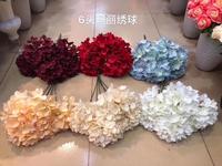 LF775 — fausses fleurs d'hortensia, grosses fleurs, pour la décoration de fond de scène, vente en gros