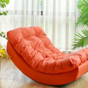Sillón Reclinable Tapizado en Color Naranja, Asiento de Descanso para Sala de Estar, Dormitorio o Balcón - Product Image 1