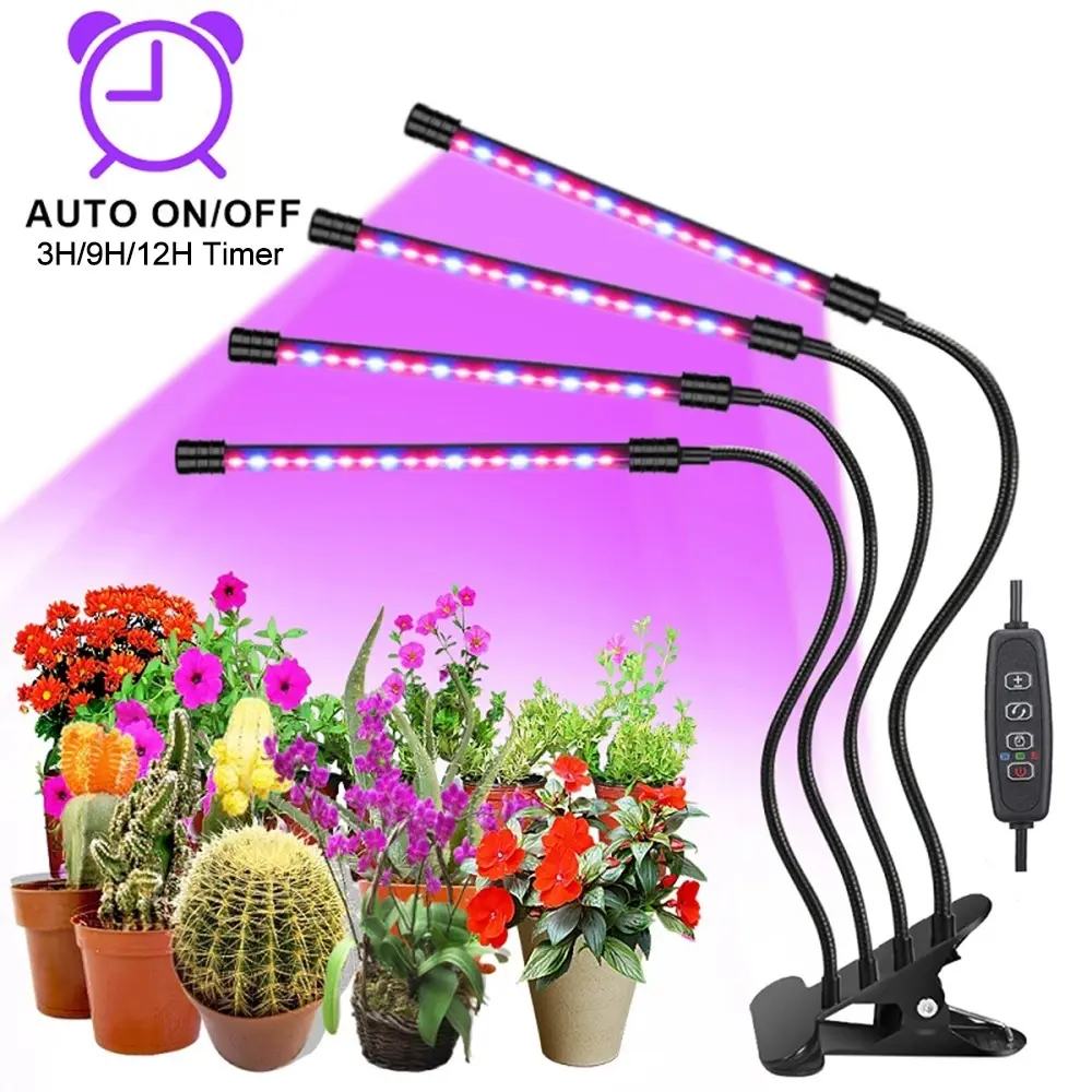מכירה לוהטת 5v USB גידול מנורת Led לגדול אור לצמחים מקורה/מלא ספקטרום גמיש קליפ מנורת/צמח לגדול אור