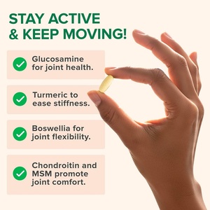 Capsules de Glucosamine et Chondroïtine de Haute Qualité à Marque Blanche avec MSM, Faible Teneur en Sucre, pour Adultes – SUPPLÉMENT DIÉTÉTIQUE DE SOUTIEN ARTICULAIRE - Product Image 3