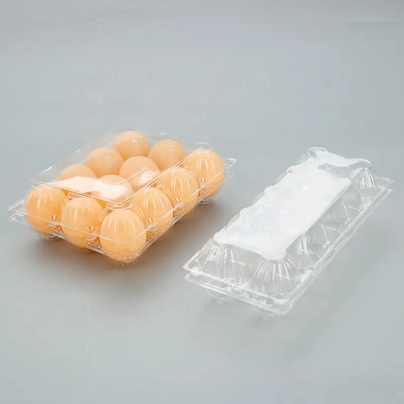 Trasparente piastra storage cassa uovo di plastica delle cellule del supporto del vassoio contenitore con coperchio