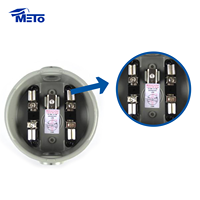 Cache-mètre rond transparent pour boîtier de compteur