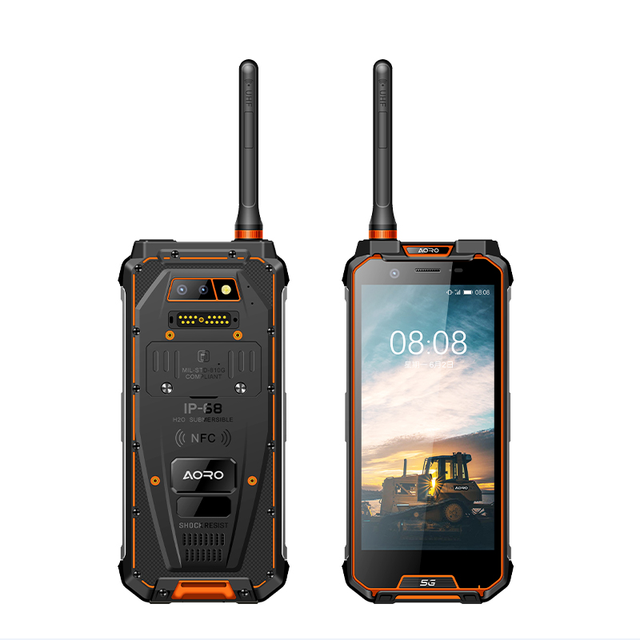 Explosion Proof DMR Rugged IP68 Android 12 NFC SOS 5G 4G Network 400-470MHz Frequency Range Industrial Smart Mobile Outdoor Use