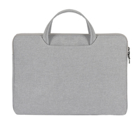 Sacoche pour ordinateur portable en nylon de 14 pouces personnalisée avec poignées escamotables |   Housse pour ordinateur portable avec doublure ultra-douce pour le travail et les voyages