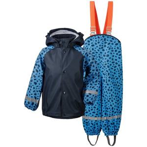 Conjunto de chaqueta y mono impermeable para niños y niñas, <span class=keywords><strong>traje</strong></span> de lluvia de PU para exteriores - Product Image 6