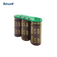 Module de supercondensateurs BITWELL BWC183S01A 336M 3-Series 8.1V/9V 33F - Sortie à broches terminales -40~+65 pour applications automobiles et sportives