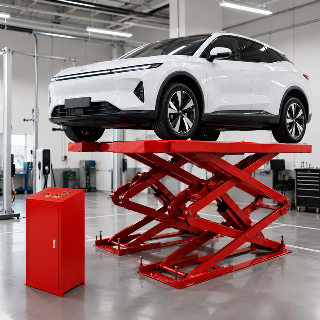 Garage Hydraulic Scissor Lift 3000KG Heavy Duty Vehicle Lift Platform
