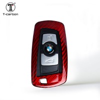 Housse de clé de voiture en Fiber de carbone T pour BMW série 1 3 5 6 7 housse de clé de mode accessoires d'intérieur étui de clé vente d'usine