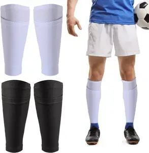 مخصص مرنة شين البقاء الأكمام ل كرة القدم الجوارب مع جيب السلامة مرونة الدعامة