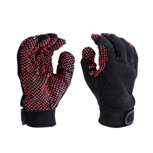Guantes de Trabajo de Nailon Antideslizantes con Dedos Texturizados de Diamante, Muñequera Ajustable, Uso General, 10 Pulgadas, Nivel de Impacto 2, Sin Silicona - Product Image 1