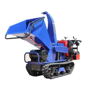 Forest wood leaf splitting shredder machine