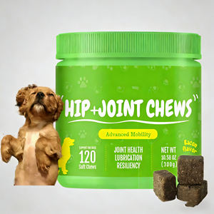 อาหารเสริมสัตว์เลี้ยงแบบเคี้ยวชนิดนิ่มสำหรับสุนัข บำรุงข้อและสะโพก กลูโคซามีน, MSM - ช่วยการเคลื่อนไหว, คอนดรอยติน - Product Image 1