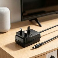 Chargeur intelligent Li-ion 12,6 V 2,0 A en matériau PC, prise UK, certifié UKCA, adaptateur secteur AC/DC pour pistolet de massage et équipement médical