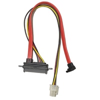 Cable SATA Recto de 7 Pines y 12 Pulgadas Personalizable, Compatible con SATA HDD SSD, Controlador de CD, Grabador de CD - Rojo