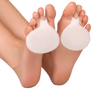 Thick Medical Silicone Toe Pads Gel Forefoot Pad Feet Care High Heels FootPad Half Insole Foot Care HA00455