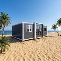 Maison préfabriquée isolée, conteneur pliable de 40 pieds, maison extensible avec 2, 3 ou 4 chambres