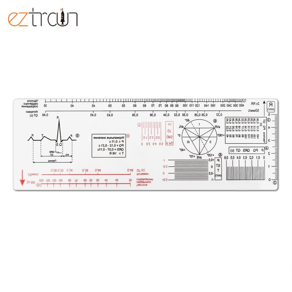 Customized Heart Rate Ruler ECG Ruler with OEM Logo