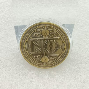 Monedas Conmemorativas de Bronce Antiguo con Logotipo 2D Personalizado, Monedas de Desafío Metálicas con Diseño de Moneda de la Suerte Sí/No del Fabricante - Product Image 2
