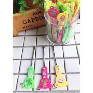 Lindos Limpiadores de Oídos de Dibujos Animados y Palillos para Oídos con Mango de Acero Inoxidable, 50 por Caja, Venta al por Mayor de Tiendas One-Yuan - Product Image 1