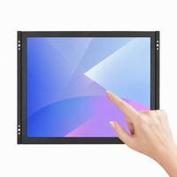 Monitor LCD TFT Industri Cangkang Logam Rasio 4:3 19 " HDMI/VGA/AV/BNC/USB, Speaker Bawaan, Sentuhan Kapasitif Opsional