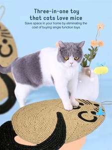 Nieuwe Muis Vorm Kat Krabbord Natuurlijke Sisal Kat Krabpad Muur Krabben Voor Katten - Product Image 2