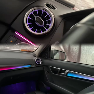 Lumière d'ambiance LED pour voiture SJC pour Mercedes-Benz Classe C <span class=keywords><strong>W204</strong></span> 2010-2014 Intérieur automobile 64 couleurs Symphonie dynamique Lumière ambiante - Product Image 2