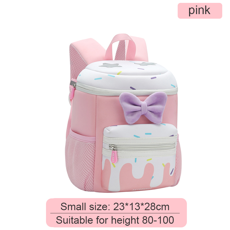 6083 bow childrens bucket bag pink small