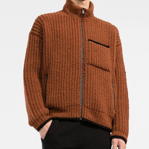 Casual Wear Fleece Fabric Mens Cardigan Suéter de lana para senderismo - Product Image 2